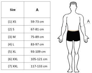 Lumbosacral IFU Size Table