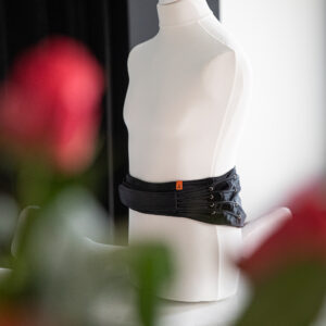 Lumbosacral corset on mannequin in shop
