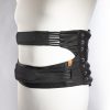Black High Lumbar corset on mannequin from side