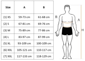 IFU High Lumbar size chart 1